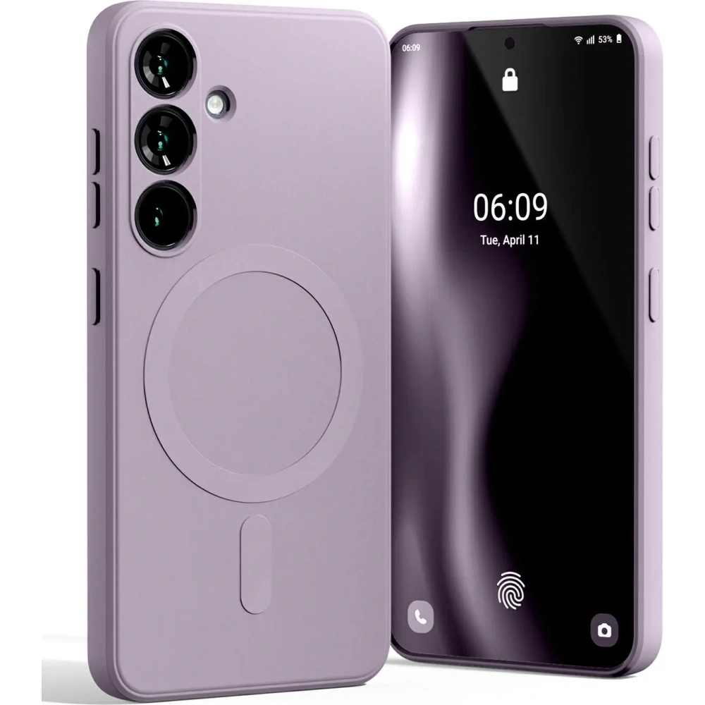 Etui Mercury MagSafe Semi-Silicone do Samsung Galaxy S25 liliowy fiolet