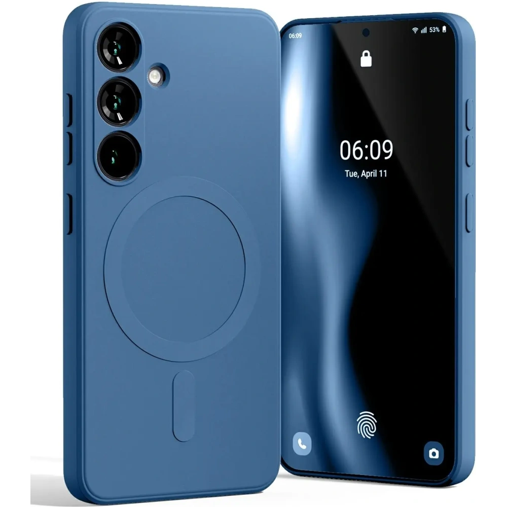 Etui Mercury MagSafe Semi-Silicone do Samsung Galaxy S25 niebieski