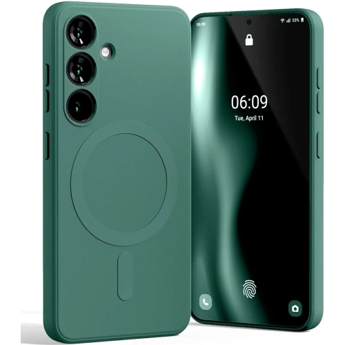 Kup Husa Semi-Silicon Mercury MagSafe pentru Samsung Galaxy S25 verde - MCR287 - {ean13} - Sklep Home Screen