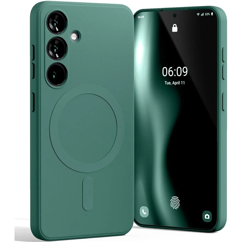 Etui Mercury MagSafe Semi-Silicone do Samsung Galaxy S25 zielony