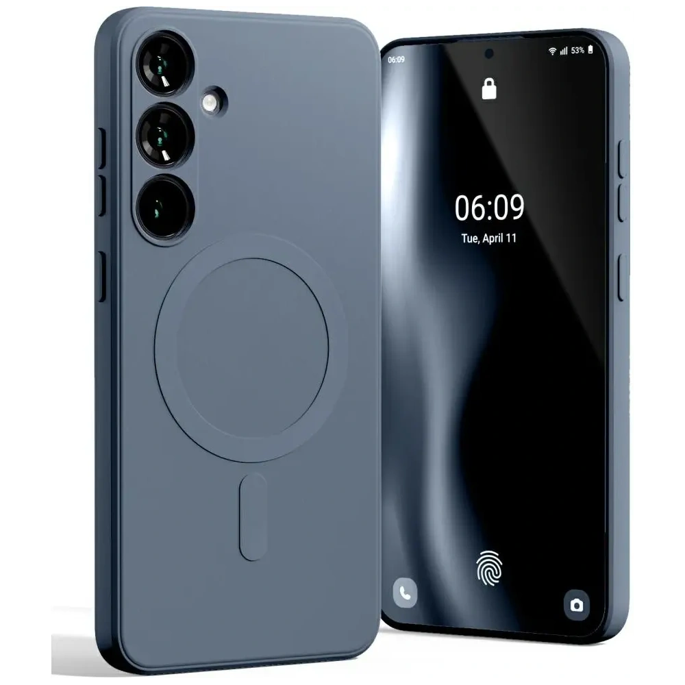 Etui Mercury MagSafe Semi-Silicone do Samsung Galaxy S25+ Plus granatowy