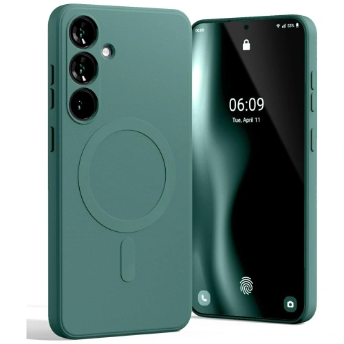 Buy Mercury MagSafe Semi-Silicone Case Samsung Galaxy S25+ Plus green - MCR305 - {ean13} - Home Screen Store Europe