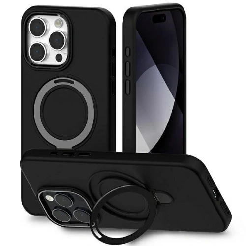 Kup Etui Mercury MagSafe Stand Silicone do Apple iPhone 15 czarny - MCR323 - {ean13} - Sklep Home Screen