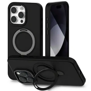 Kup Etui Mercury MagSafe Stand Silicone do Apple iPhone 15 Pro czarny - MCR329 - {ean13} - Sklep Home Screen