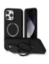 Carcasă din silicon Mercury MagSafe Stand pentru Apple iPhone 15 Pro, neagră