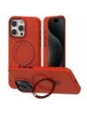 Mercury MagSafe Stand Silicone Case Apple iPhone 15 Pro red