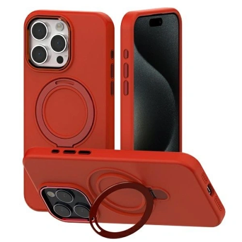 Kup Etui Mercury MagSafe Stand Silicone do Apple iPhone 15 Pro Max czerwony - MCR332 - {ean13} - Sklep Home Screen