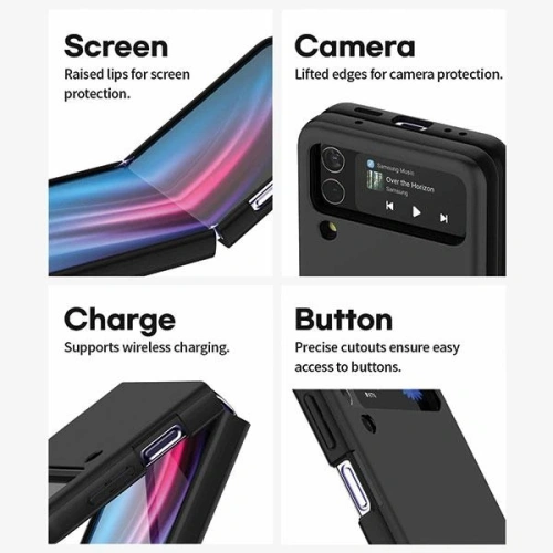 Kup Mercury PC Hard Bumper tok Samsung Galaxy Z Flip5 fekete - MCR334 - {ean13} - Sklep Home Screen