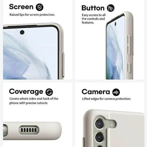 Buy Mercury Silicone Case Apple iPhone 15 light gray - MCR344 - {ean13} - Home Screen Store Europe