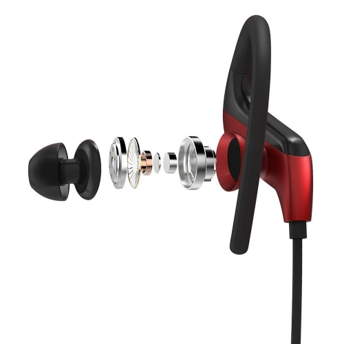 Buy Bluetooth V5.0 Ear Hook Earphones BlitzWolf AIRAUX AA-NH1 (red + black) - BLZ244REDBLK - {ean13} - Home Screen Store Europe