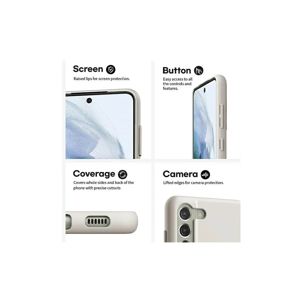 Etui Mercury Silicone do Apple iPhone 15 Pro Max jasnoszary