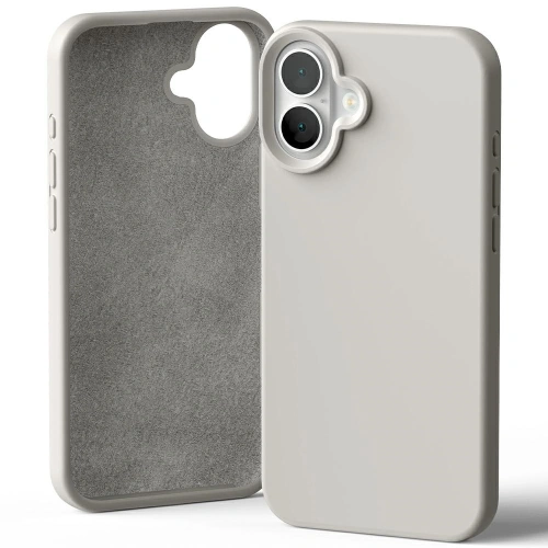 Kup Carcasă din silicon Mercury pentru Apple iPhone 16 Plus piatră - MCR384 - {ean13} - Sklep Home Screen