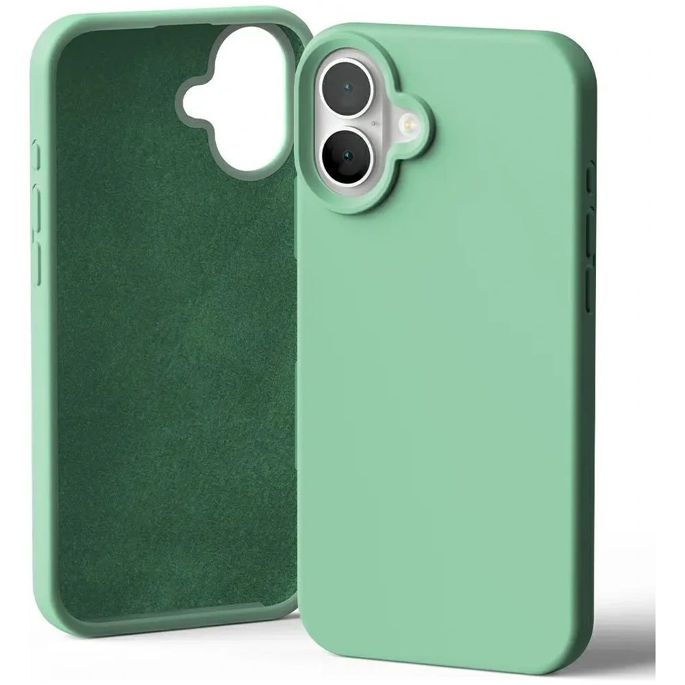 Etui Mercury Silicone do Apple iPhone 16 Plus zielony
