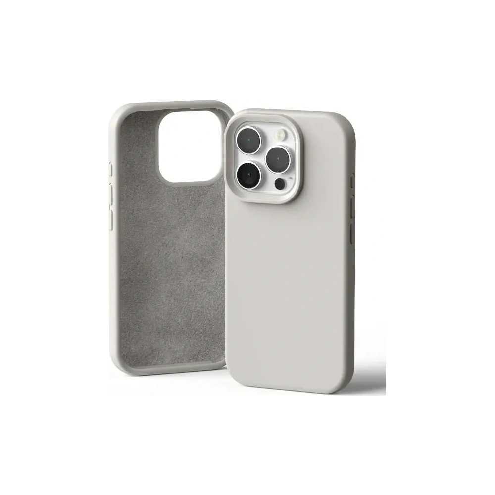 Etui Mercury Silicone do Apple iPhone 16 Pro kamienny