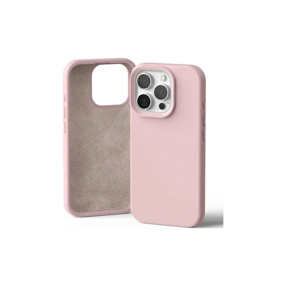 Etui Mercury Silicone do Apple iPhone 16 Pro różowo-piaskowy