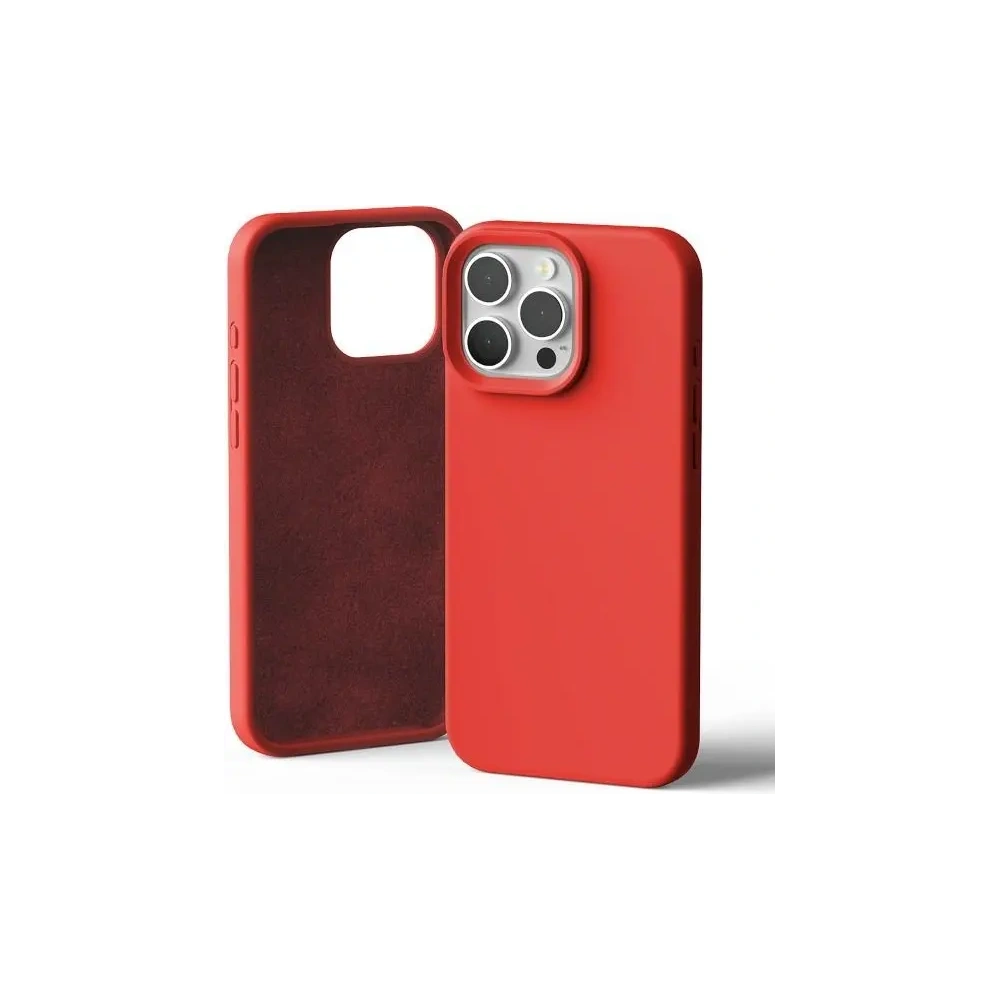 Etui Mercury Silicone do Apple iPhone 16 Pro Max czerwony