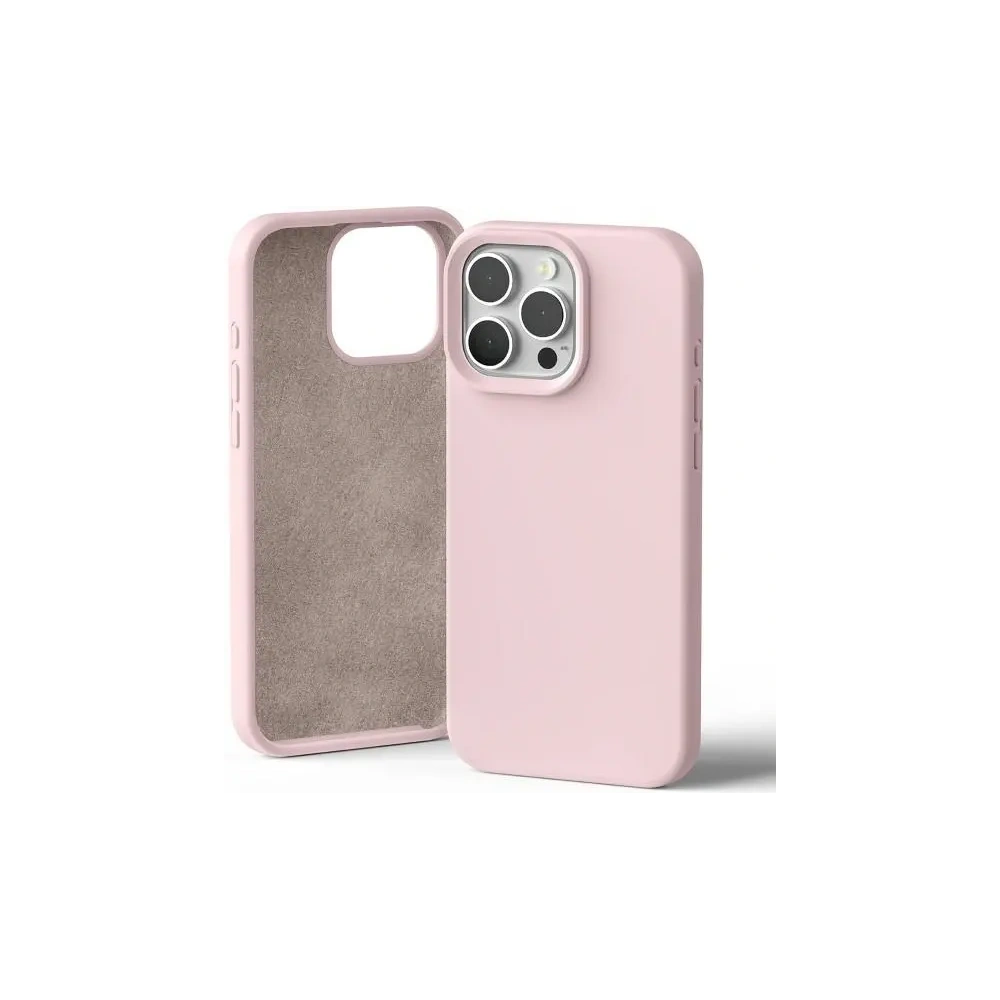Etui Mercury Silicone do Apple iPhone 16 Pro Max różowo-piaskowy