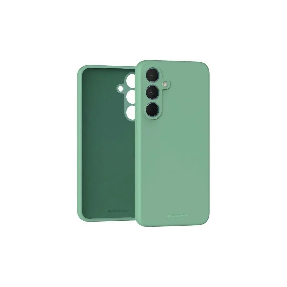 Etui Mercury Silicone do Samsung Galaxy A55 zielony