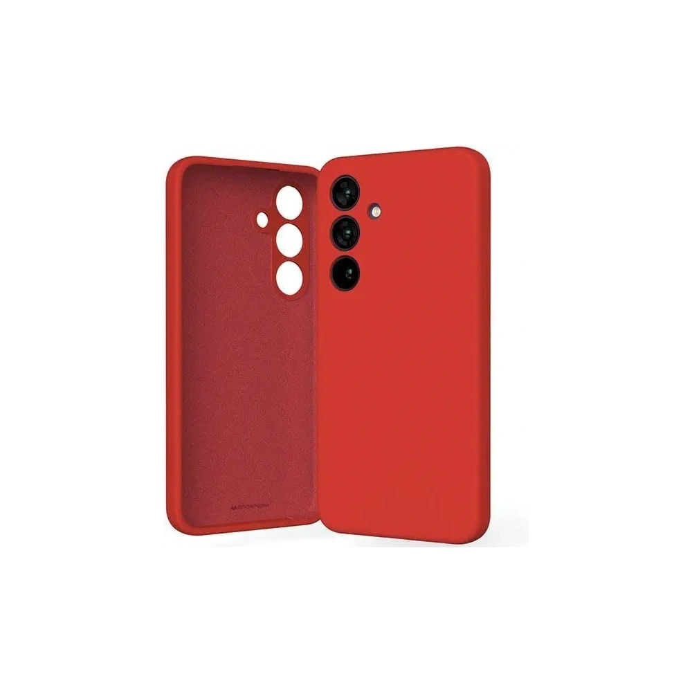 Etui Mercury Silicone do Samsung Galaxy S24 czerwony