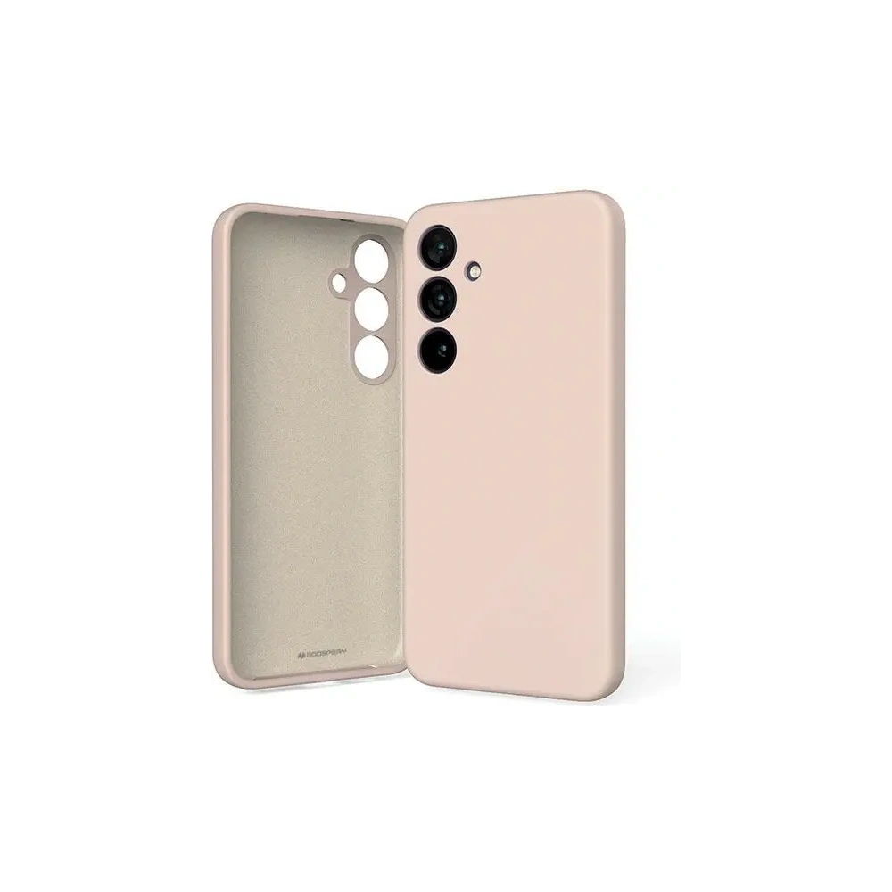 Etui Mercury Silicone do Samsung Galaxy S24+ Plus różowo-piaskowy