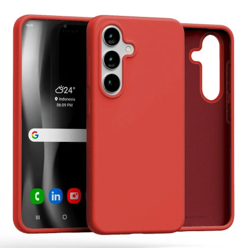 Buy Mercury Silicone Case Samsung Galaxy S25 red - MCR485 - {ean13} - Home Screen Store Europe