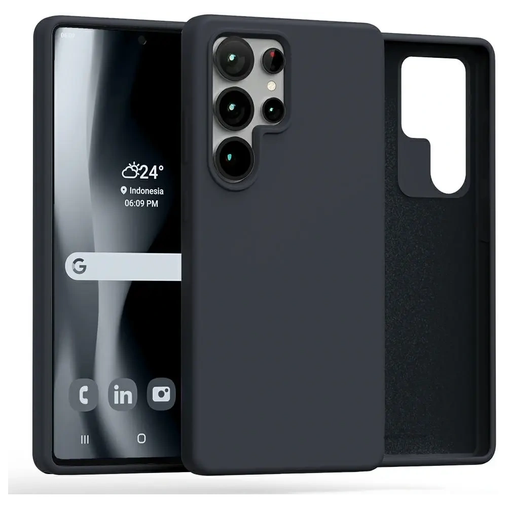 Etui Mercury Silicone do Samsung Galaxy S25 Ultra granatowy