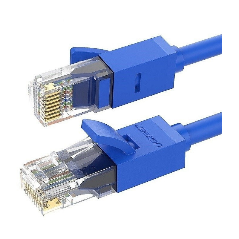 Buy UGREEN NW102 Ethernet RJ45 Rounded Network Cable, Cat.6, UTP, 15m (Blue) - 6957303882076 - UGR413BLU - Homescreen.pl