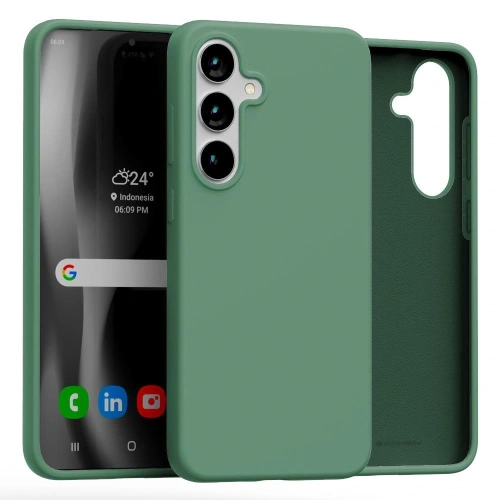 Kup Husa din silicon Mercury pentru Samsung Galaxy S25+ Plus verde - MCR507 - {ean13} - Sklep Home Screen
