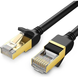 Kup Okrągły kabel sieciowy UGREEN NW107 Ethernet RJ45, Cat.7, STP, 3m (czarny) - UGR415BLK - {ean13} - Sklep Home Screen