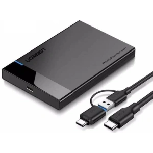 Obudowa zewnętrzna dysku HDD/SSD 2,5" UGREEN US221, SATA, USB 3.0 + USB-C do USB-C 3.1