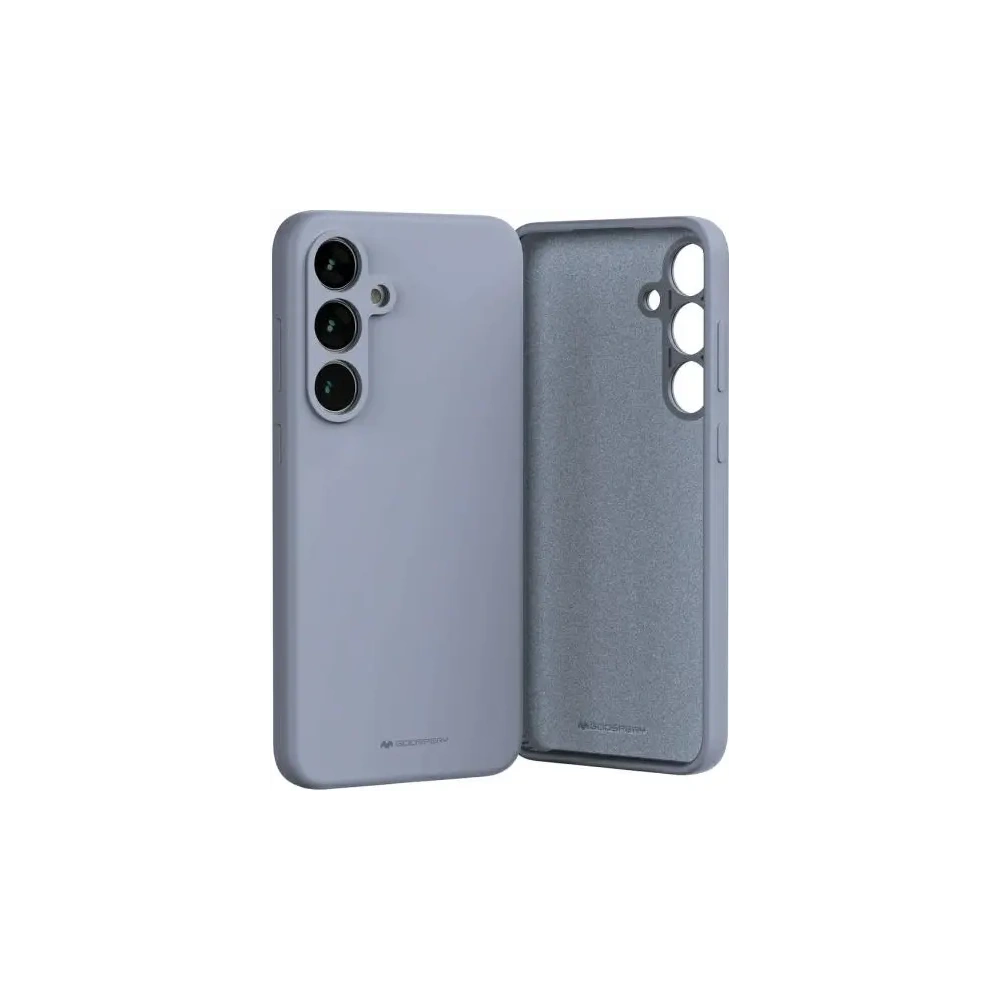 Etui Mercury Silicone do Samsung Galaxy S24 FE lawendowy szary