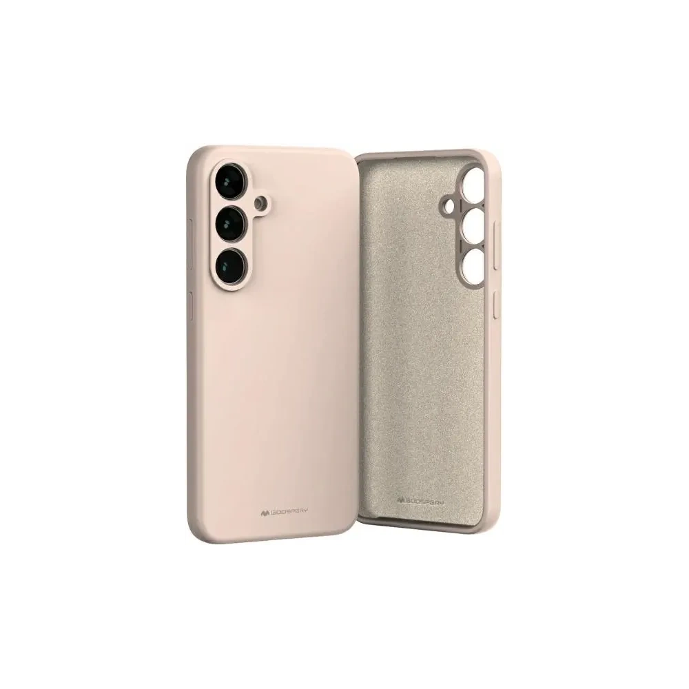 Etui Mercury Silicone do Samsung Galaxy S24 FE piaskowy róż