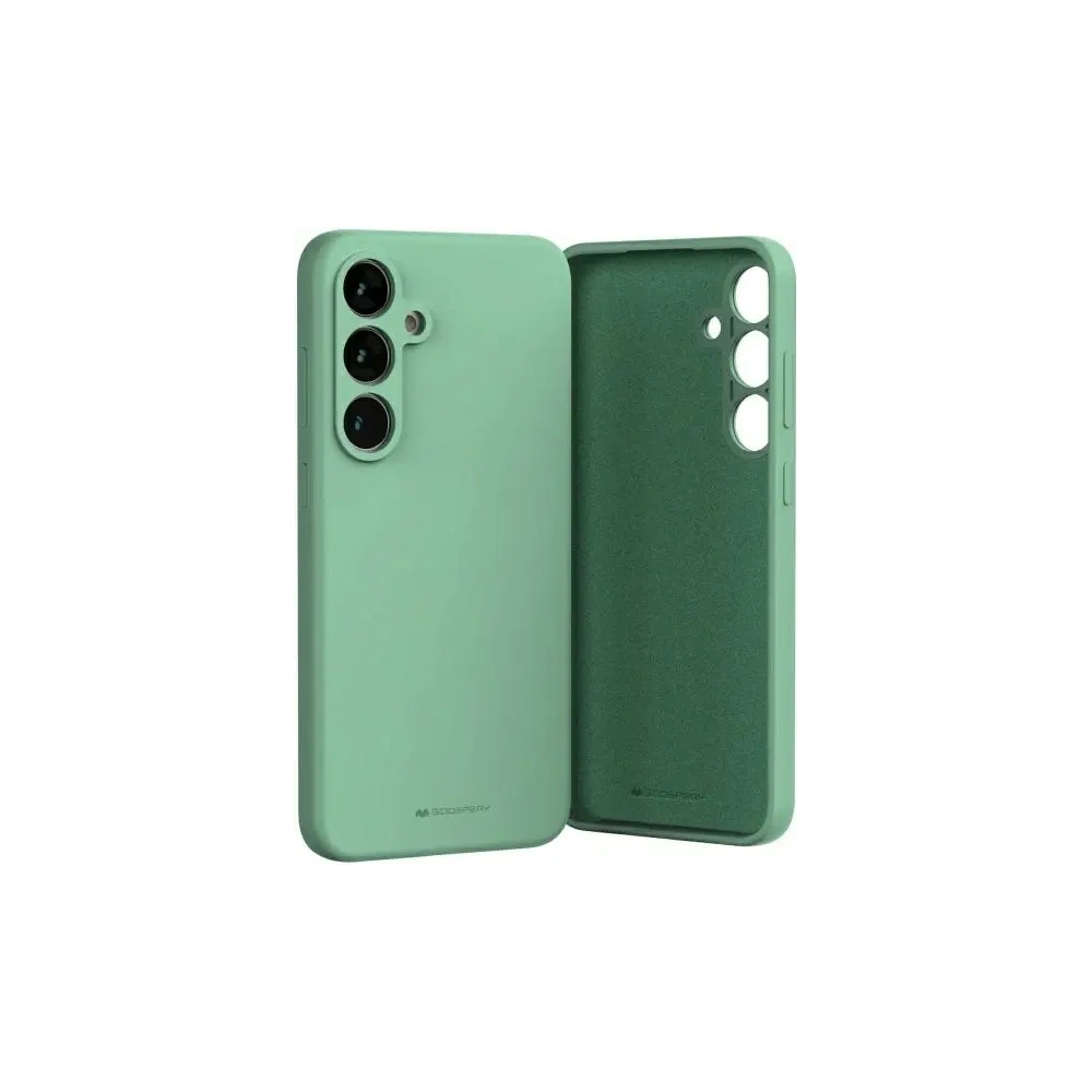 Etui Mercury Silicone do Samsung Galaxy S24 FE zielony