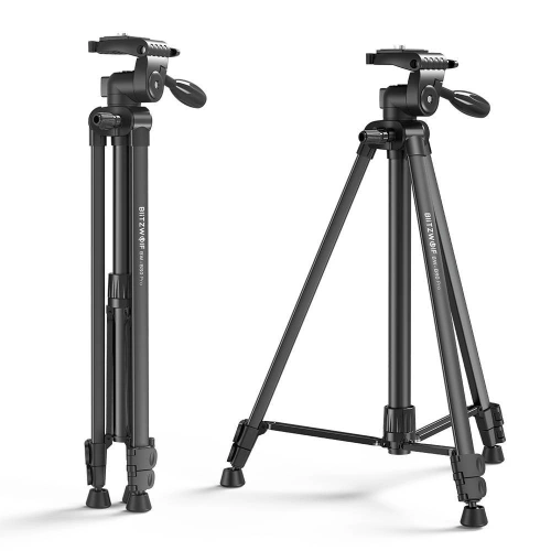 Buy BlitzWolf BW-BS0 Pro Tripod for Cameras and Smartphones (black) - BLZ253BLK - {ean13} - Home Screen Store Europe