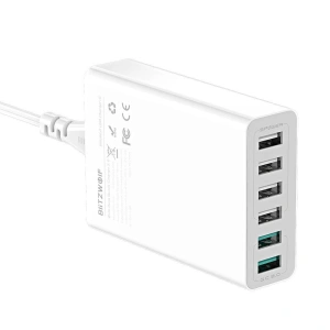 Kup Încărcător 6x USB Blitzwolf BW-S15, QC 3.0, 60W (alb) - BLZ255WHT - {ean13} - Sklep Home Screen