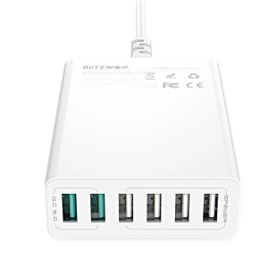 Kup Încărcător 6x USB Blitzwolf BW-S15, QC 3.0, 60W (alb) - BLZ255WHT - {ean13} - Sklep Home Screen