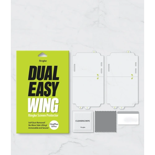 Kup Folia hydrożelowa Ringke Dual Easy Wing Full Cover OnePlus 8 Pro [2 PACK] - RGK1201 - {ean13} - Sklep Home Screen