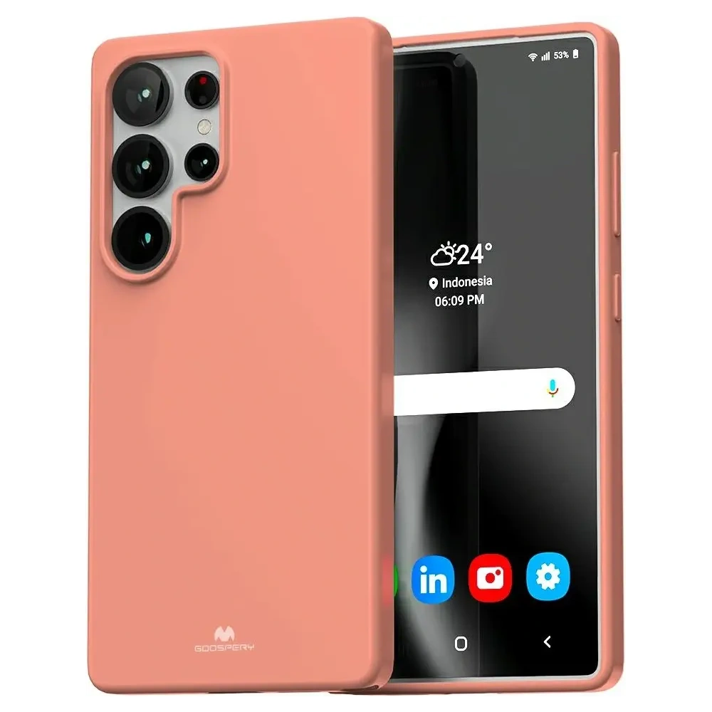 Etui Mercury Soft do Samsung Galaxy S25 Ultra różowy