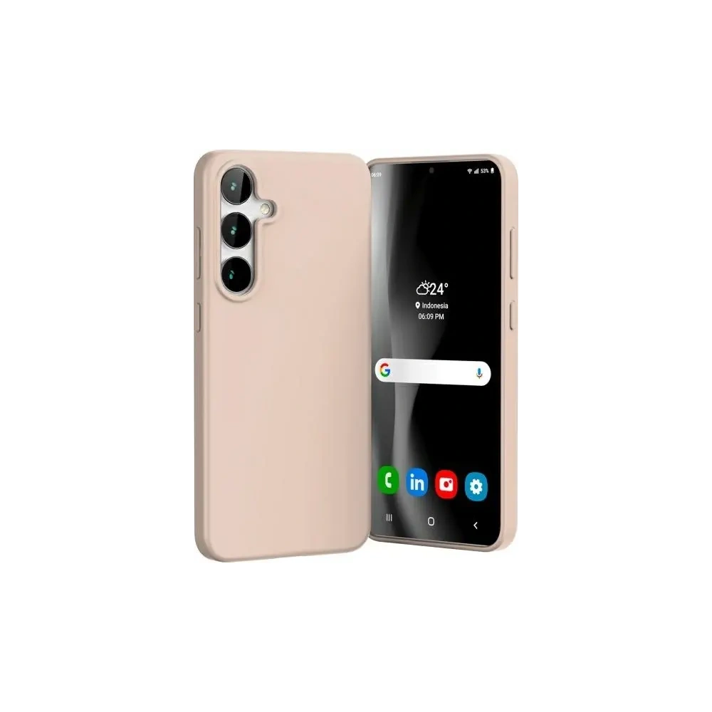 Etui Mercury Soft do Samsung Galaxy S24 FE piaskowy róż