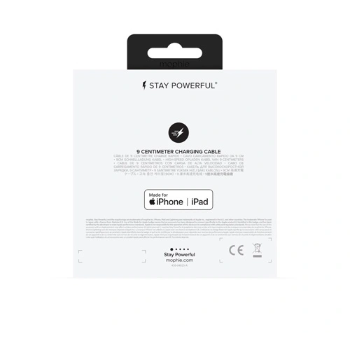 Kup Cablu Mophie Lightning - USB-A 9cm (alb) - MPH034WHT - {ean13} - Sklep Home Screen