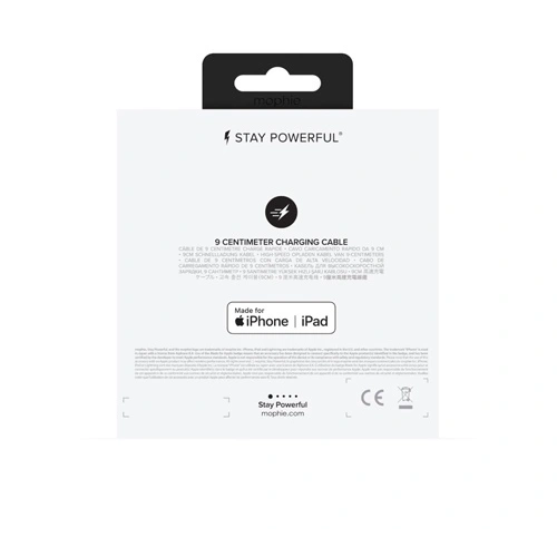 Kup Cablul Mophie Lightning - USB-A 9cm (negru) - MPH033BLK - {ean13} - Sklep Home Screen