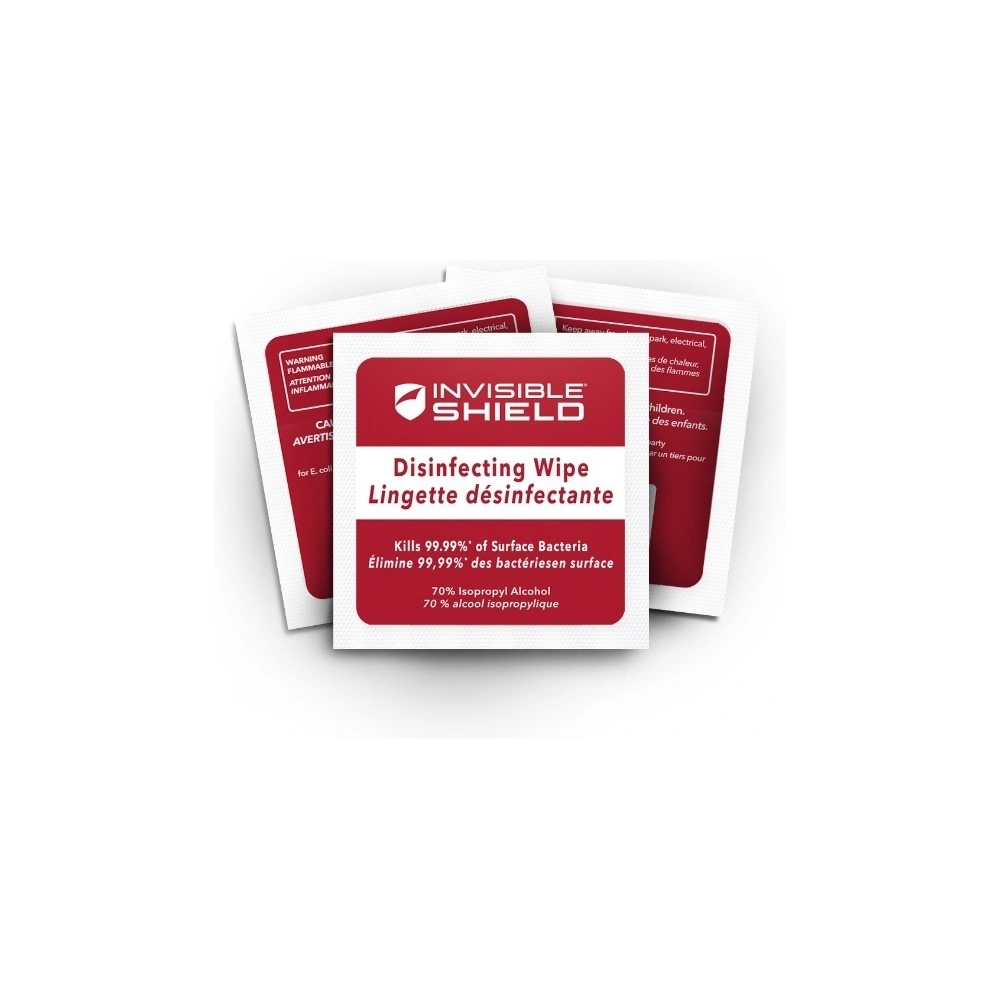 Chusteczki do dezynfekcji ekranów urządzeń mobilnych ZAGG InvisibleShield Disinfecting Wipes (10 sztuk)