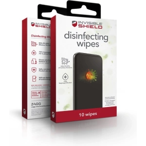 Kup Chusteczki do dezynfekcji ekranów urządzeń mobilnych ZAGG InvisibleShield Disinfecting Wipes (10 sztuk) - ZAG036 - {ean13} - Sklep Home Screen