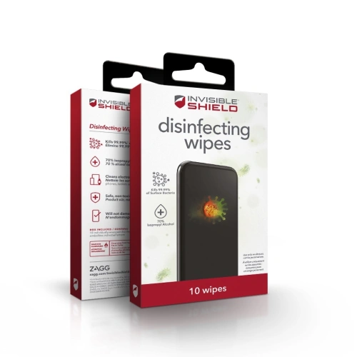 Kup ZAGG Desinfektionstücher für den Bildschirm von Mobilgeräten InvisibleShield Disinfecting Wipes (10 Stück) - ZAG036 - {ean13} - Sklep Home Screen
