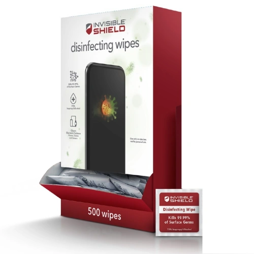 Kup Chusteczky na dezinfekci obrazovek mobilních zařízení ZAGG InvisibleShield Disinfecting Wipes (500 kusů) - ZAG035 - {ean13} - Sklep Home Screen
