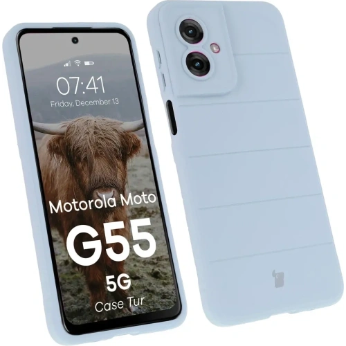 Buy Bizon Case Tur Motorola Moto G55 5G light blue - BIZ9422 - {ean13} - Home Screen Store Europe