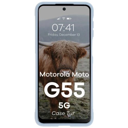 Buy Bizon Case Tur Motorola Moto G55 5G light blue - BIZ9422 - {ean13} - Home Screen Store Europe