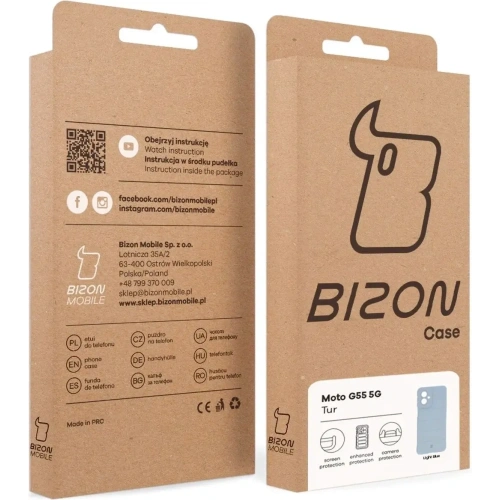 Buy Bizon Case Tur Motorola Moto G55 5G light blue - BIZ9422 - {ean13} - Home Screen Store Europe