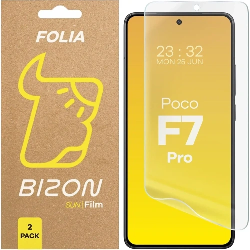 Kup Film de protecție din sticlă Bizon pentru soare Xiaomi Poco F7 Pro [2 PACHET] - BIZ9424 - {ean13} - Sklep Home Screen