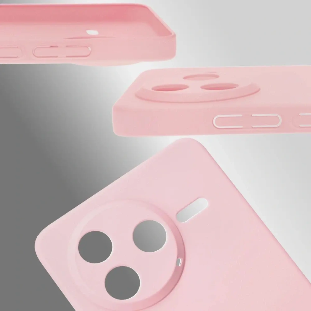Etui Bizon Case Łupka do Xiaomi Poco F7 Pro różowe